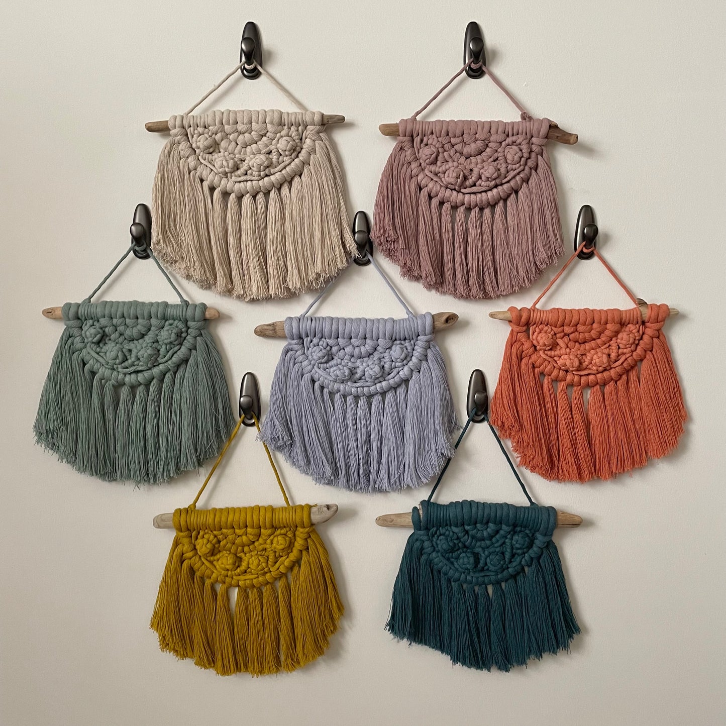 Sweater Macramé Wall Hanging Weather All On White Wall