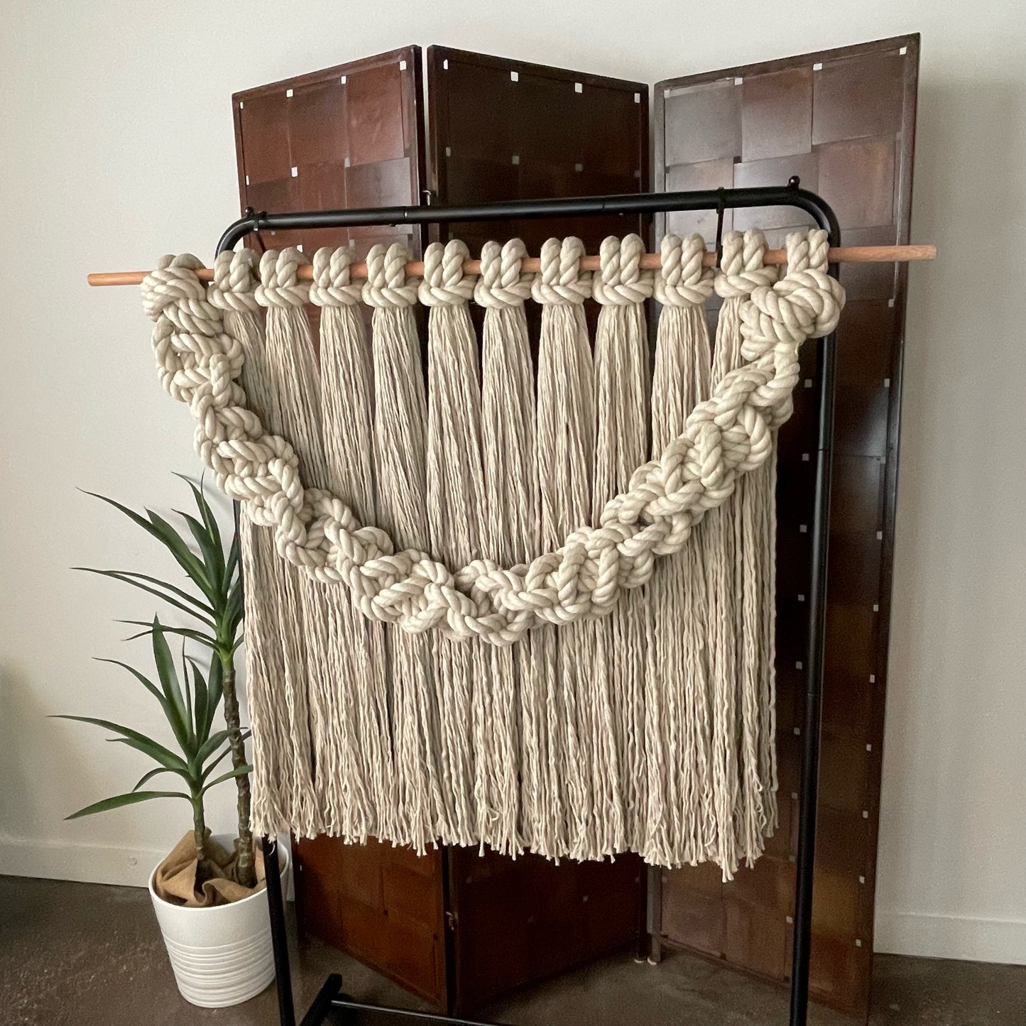 "Catenary Bridge" Macramé Wall Hanging