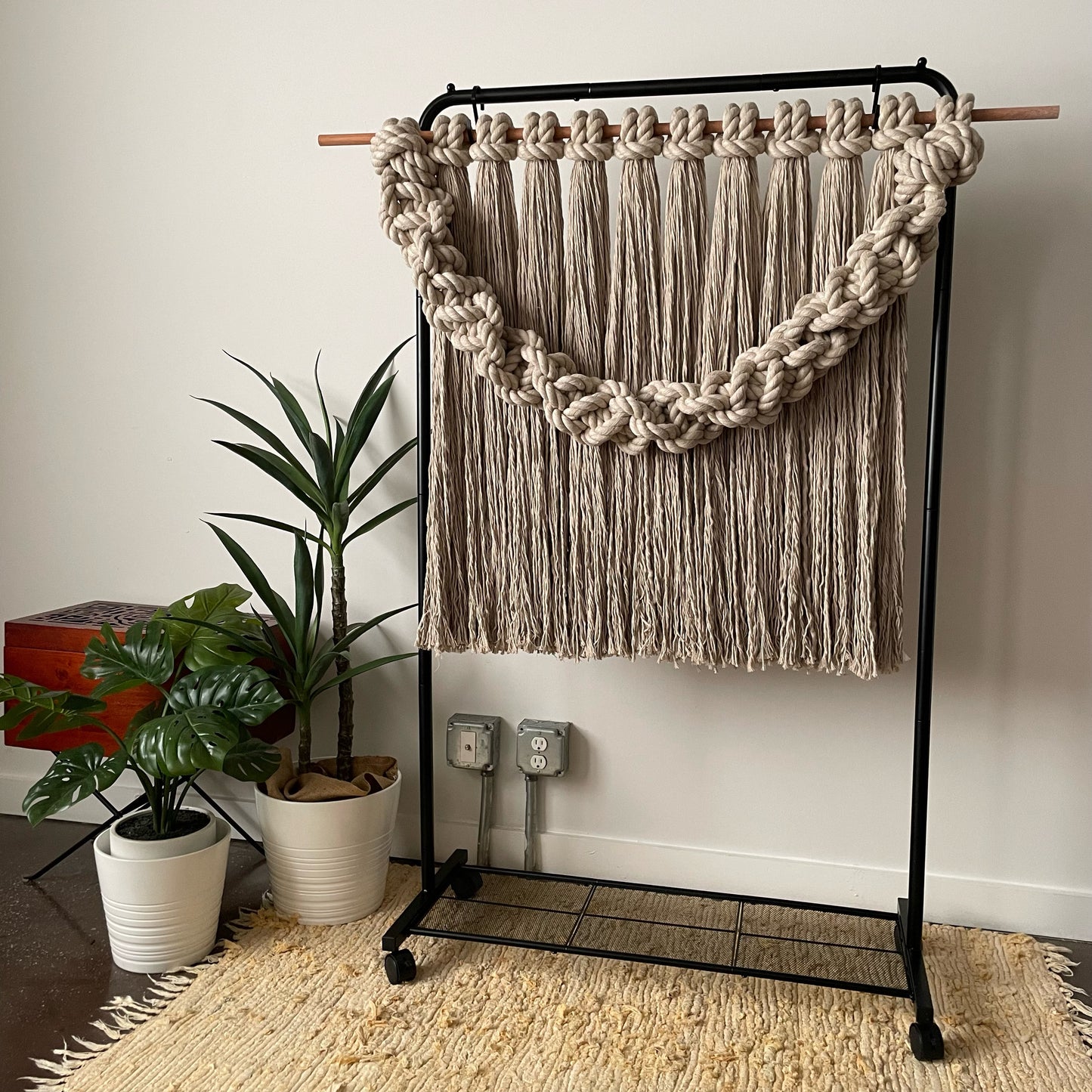 "Catenary Bridge" Macramé Wall Hanging